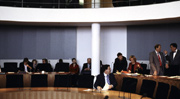 Bild: Sitzungssaal des Bundestages
