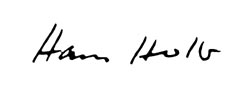 Unterschrift Hans Hotter