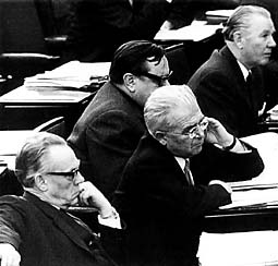 Fotografie: Blick in den Plenarsaal während der Sitzung am 25. März 1965.