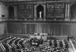 Foto: Europarat in Strassburg, Eroeffnungssitzung der Tagungsperiode 1953 am 10.August