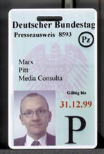 Deutscher Bundestag - Presseausweis