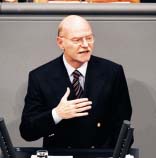 "Mehr auf grundsätzliche Debatten beschränken" Peter Struck, SPD.