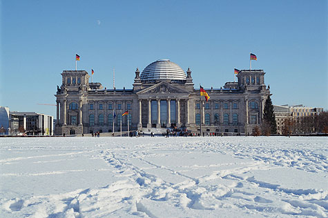 Reichstag Building in the winter