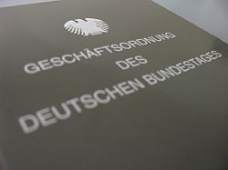 Geschftsordnung des Deutschen Bundestages