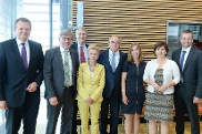 M. Dörmann, S. Ehrmann, U. Petzold, Frau Sledzinska-Katarasinska (Polen), Herr Fedorowicz (Polen), Y. Magwas, U. Bertram, B. Blienert (v.l.n.r.)