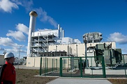 Ein Gas-Kleinkraftwerk in Lubmin produziert als Kraft-Wärme-Kopplungsanlage Strom aus Gas.
