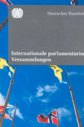 Cover des Flyers: Internationale parlamentarische Versammlungen