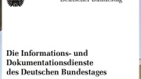 Flyer: Informations-und Dokumentationsdienste des Bundestages