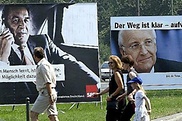 Wahlplakate zur Bundestagswahl 2002