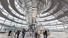 Lichtelement in der Kuppel des Reichstagsgebäudes