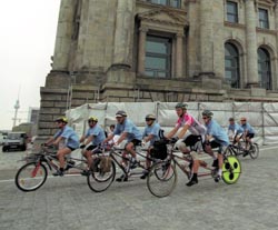 Start vor dem Reichstagsgebäude.