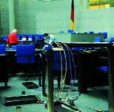 Arbeiten im Bundestag.