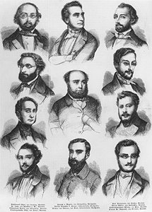 Der Vorstand der Nationalversammlung von 1848