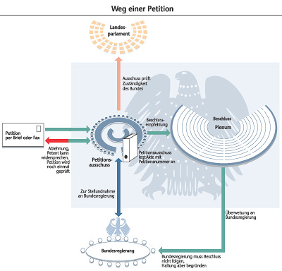 Grafik: Der Weg einer Petition