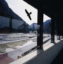 Eisschnelllaufbahn in Inzell.