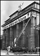 Fotografie der NS-Propaganda am Brandenburger Tor in Berlin, 1933