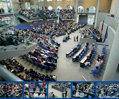 Debatte im vollbesetzem Plenum