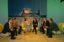 Aufnahme aus dem Studio des Parlamentsfernsehen