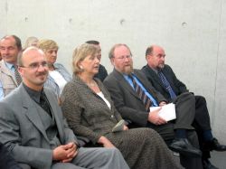 v.l. Dr. Volker Höffer; Marianne Birthler; BTP Wolfgang Thierse; Rainer Eppelmann