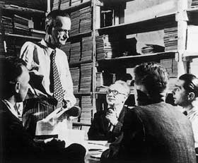 Kurt Schumacher mit seinen engsten Mitarbeitern, 1946