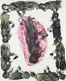 Georg Baselitz: "Friedrichs Frau am Abgrund" (1998, 485 x 395 cm)
