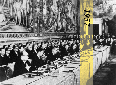 Europäische Einigung: Unterzeichnung der Römischen Verträge am 25. März 1957