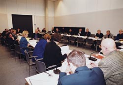 Sitzung des Ausschusses: Die Tagesordnung ist meist lang.