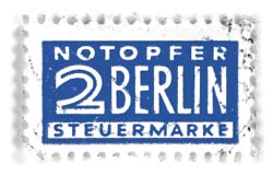 Eines der ersten Themen des Bundestages: das in Form einer Briefmarke erhobene Notopfer Berlin.