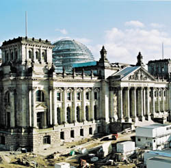 Das Reichstagsgebäude nach dem Umbau.