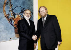 Besucher aus dem Iran: Außenminister Kamal Charrasi.