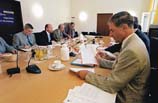 Montag, 2. Juli 2001, 16.00 Uhr: Sitzung des Fraktionsvorstandes, Jörg van Essen, FDP (vorn).