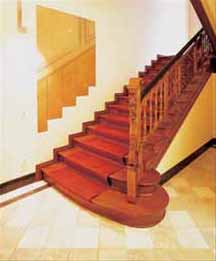 Rekonstruierter Treppenaufgang