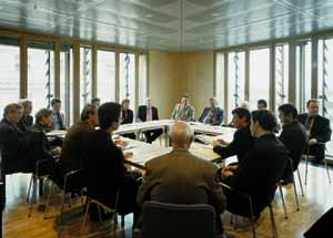 Vorbereitungssitzung mit allen beteiligten Bundestagsreferaten.
