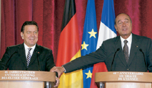 Gerhard Schröder und Jacques Chirac