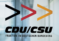 Tür zu den Räumen der CDU/CSU-Fraktion