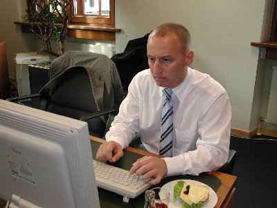 Thomas Kauch, FDP während der Online-Konferenz am 10.11.2004
