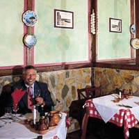 Klaus Brandner in der Osteria "Caruso".