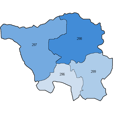 Wahlkreiskarte Saarland