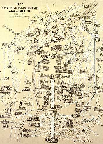 Die Berliner Innenstadt mit den wichtigsten Baudenkmälern, 1890