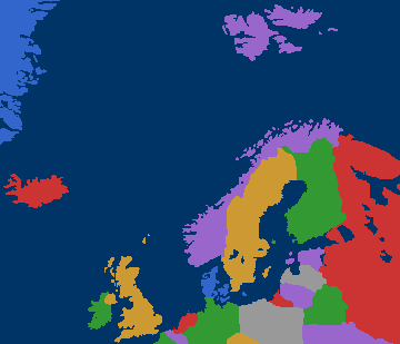 Map of Northern Europe