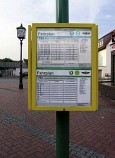 Fahrplan einer Bushaltestelle