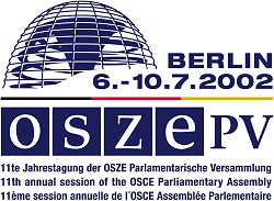 OSZE PV - Logo (groß) zur 11. Jahrestagung vom 6. bis 10. Juli 2002 in Berlin
