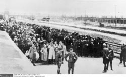 Selektion an der Rampe des KZ Auschwitz-Birkenau.