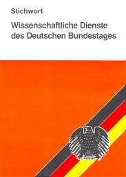 Schriftenreihe Stichwort: Wissenschaftliche Dienste des Deutschen Bundestages