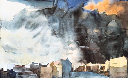 Berlin Mitte II,1991, Aquarell