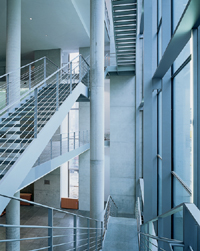 Treppenaufgänge im Marie-Elisabeth-Lüders-Haus