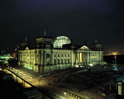 Das Reichstagsgebäude.