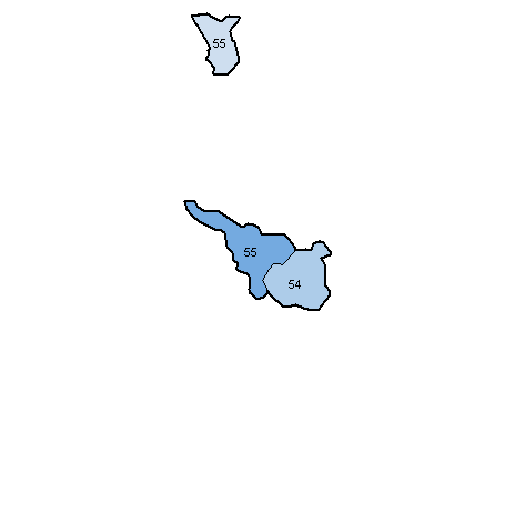 15. Wahlperiode: Wahlkreise in Bremen