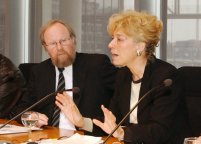 Gesine Schwan mit Bundestagspräsident Wolfgang Thierse