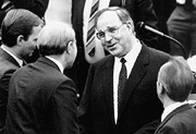 Bild: Helmut Kohl im Gespräch